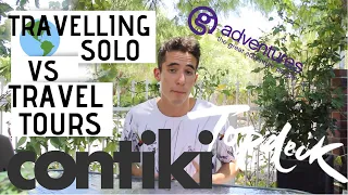 TRAVEL TOURS (Contiki, Topdeck) VS. TRAVELLING SOLO.. PROS & CONS!