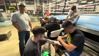 ROBERT GARCIA ANSWERS GALLO "WHEN HE GOT DROPPED BY Carlos Cuadras THEY STOPPED THE ROUND EARLY"