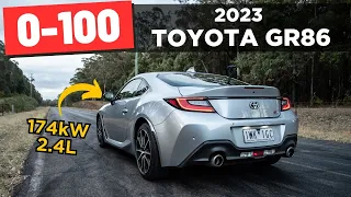 2023 Toyota GR86 review: 0-100, 1/4 mile & engine sound (auto)