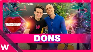 🇱🇻 Dons (Latvia Eurovision 2024) | Emporia Lounge Interview in Malmö