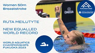 Equalled WORLD RECORD | Ruta Meilutyte | Women 50m Breaststroke