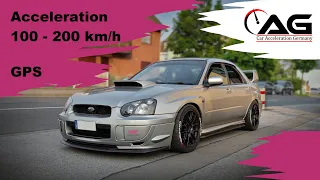 Subaru Impreza WRX STI - Acceleration - Beschleunigung - 100-200 km/h - GPS