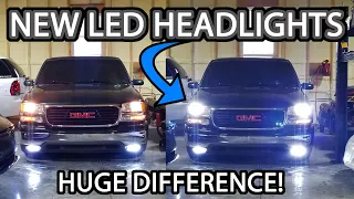 Slammed Sierra 用の新しい LED ヘッドライトとハウジング