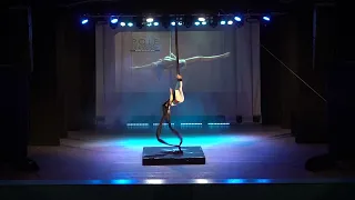 Гречна Элина воздушное полотно юниоры 12 15 лет полупрофессионалы Pole Universe 2021 winter