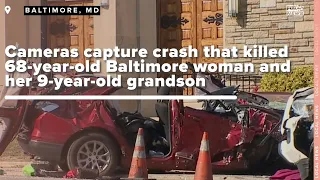 Cameras capture a crash that killed a Baltimore woman and her grandson