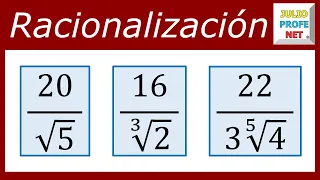 RACIONALIZAR EXPRESIONES NUMÉRICAS