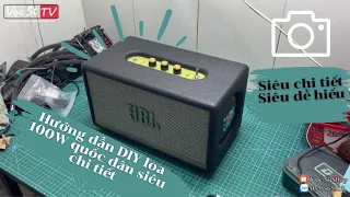 Hướng dẫn DIY loa 100W siêu dễ hiểu với mạch 502T MOD và củ loa BOMBOX 2 || How to DIY speaker 100W