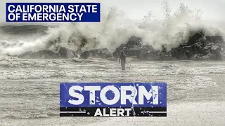 State Of Emergency Walking around in L.A Storm  Santa Monica and Venice Beach