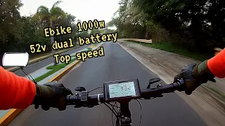 Ebike 48v 1000w top speed run