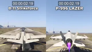 Gta 5 online B-11 strike force vs P-996 lazer which is best comparison.