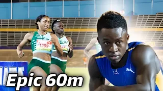 Full Race| Ackeem Destroyed 60m| Briana Williams Reacts To 60m Race| Brianna Lyston 7.07 60m