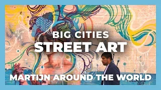 Amazing Street art graffiti video around the world. Big cities street art travel guide 2019