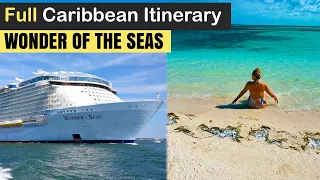 Wonder of the seas (Caribbean itinerary)