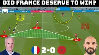 Tactical Analysis : France 2-0 Morocco | A Brave Performance From Morocco |