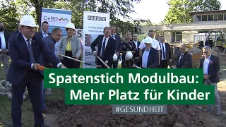 Spatenstich für den  Modulbau der Klinik für Kinder- und Jugendpsychiatrie und -psychotherapie