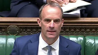 Live: Dominic Raab steps in for Boris Johnson at Prime Minister's Questions | ITV News