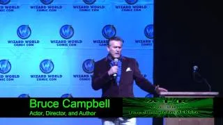 Bruce Campbell Rips on a Girl trying to ask a Question. Super Funny!