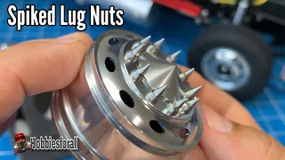 Spiked lug nuts for Tamiya 1/14 Upgrade to Aluminum wheels | LESU W-2055-A King Hauler Grand Hauler
