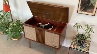 Fabulous 1963 Emerson Mid Century Modern Tube Stereo Console, Restored by Jimmy O