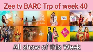 Zee tv Barc Trp of week 40 || All shows of this Week ||