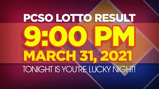 LOTTO RESULT TODAY 9PM MARCH 31 2021 SWERTRES