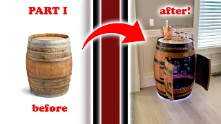 96+ Hr Wine Barrel Bar Build - DIY - Part 1