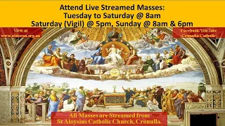 Catholic Mass for 21st Sunday in Ordinary Time (5pm - Vigil), 21 August, 2021