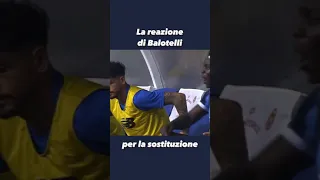 La brutta reazione di Balotelli dopo la sostituzione 🤯