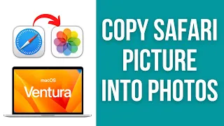 How to import picture in Safari into Photos app on Mac