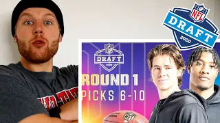 Rugby Player Reacts to Round 1 of The 2020 NFL DRAFT! (Picks 6-10)
