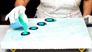 Beyond Expectations! Perfectly Unplanned Beauty 😍 Ocean Art Tutorial - Step-by-Step Acrylic Pouring