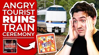 Angry Tourist RUINS Train Ceremony! [Reupload] | @AbroadinJapan #64