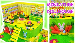 Как сделать пасхальный домик из курицы? 🐣 Миниатюрный картонный домик 🏡 Rainbow House