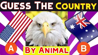 Guess The Country By The National Animal 🐼🐯🦈 | Guess The National Animal