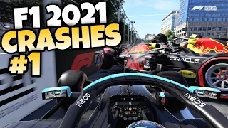 F1 2021 CRASHES #1