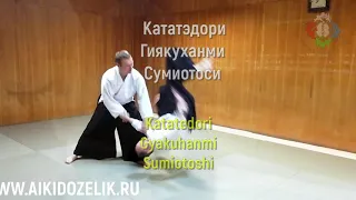 🥋 Техника Айкидо. Кататедори Гиякуханми Сумиотоси. 👤Шувалов Александр Викторович - 5 Дан Айкидо.