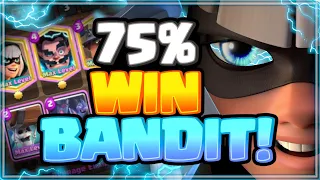 *75% WIN BANDIT*Best Bandit Bridge Spam Deck For Ladder /w Electro Wizard, Miner - Clash Royale 2020