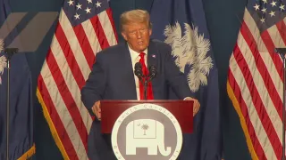 Donald Trump speaks in SC