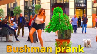 Latest Bushman Prank 2023!! Scaring People in Vienna.(Austria)