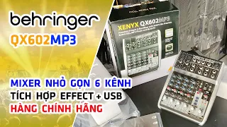 Behringer QX602MP3 // Mixer 6 Kênh Nhỏ Gọn Tích Hợp Effects + USB