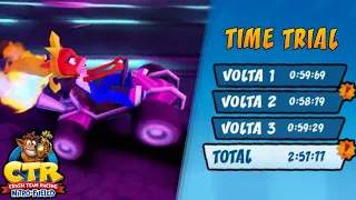 CTR: Nitro-Fueled - Electron Avenue (2:57:77) [Current PB] - Time Trial