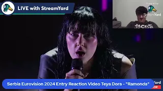 Serbia Eurovision 2024 Entry Reaction Video Teya Dora Ramonda