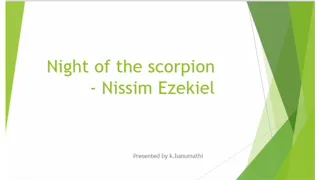 Night of the scorpion by Nissim Ezekiel in tamil