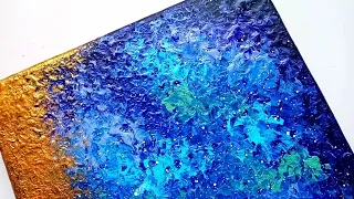 Easy Textured Abstract Acrylic Painting for Beginners / Step by Step Painting #abstractpainting