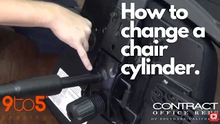 How to Remove and Replace a Chair Cylinder with a hammer or pipe wrench.