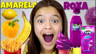 TUDO AMARELO E ROXO POR UM DIA INTEIRO!!