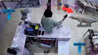 She Didn't Know That CCTV Camera Was Watching Her !