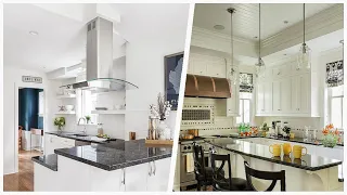 75 Beautiful Brown Floor Kitchen With Black Countertops Design Ideas #378 ❤️