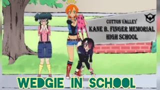 wedgie in school girl