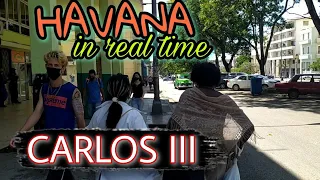 🌶CARLOS III AVENEU👉HAVANA IN REAL TIME🇨🇺The most famous SHOPPING CENTER in Havana. With CAPTION (CC)